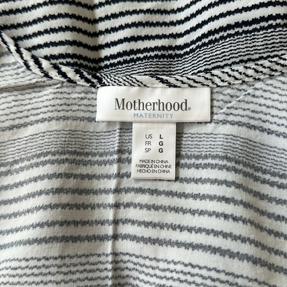 Navy/White Maternity Tank Top - Picture 3 of 3